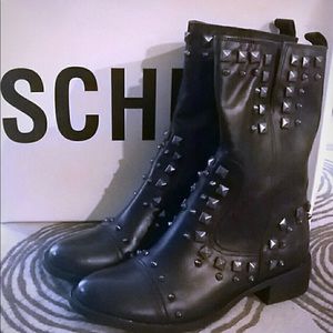 Schutz studded boots